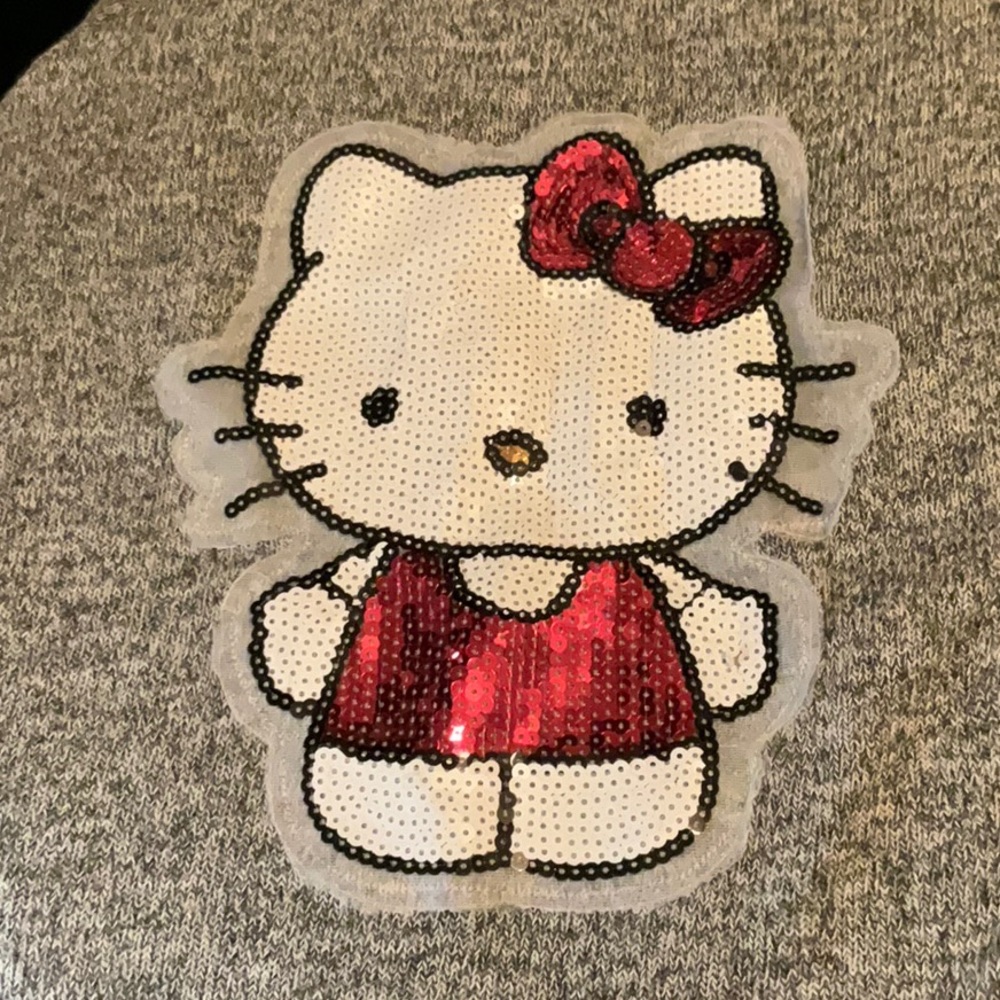 Womens Hello Kitty Sequin Long Sleeve Sweater (Large)